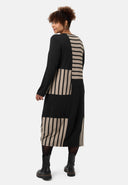 'Sienna' dress - striped look, elegant-chic