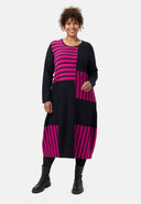 'Sienna' dress - striped look, elegant-chic