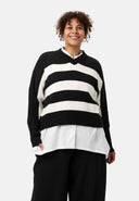 'Vella' knit sweater - casual oversized look with wool content