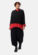 'Vella' knit sweater - soft premium knit with V-neck