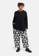 'Larissa' trousers - graphic pattern, wide cut