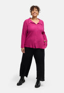 'Marella' Bluse – Baumwollmix, Strukturstoff