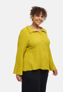 'Marella' Bluse – Baumwollmix, Strukturstoff
