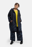 'Nila' coat – dark denim, hood
