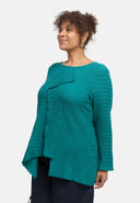 'Marella' tunic – cotton blend, asymmetric hem
