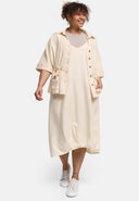 'Linaya' Pinafore Dress – airy & soft made from cotton-linen